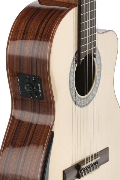 Preview: Manuel Rodriguez ACADEMIA Serie Santos Pavo Real, Fichte massiv / Santos Palisander, Cutaway Pickup, Made in Europe